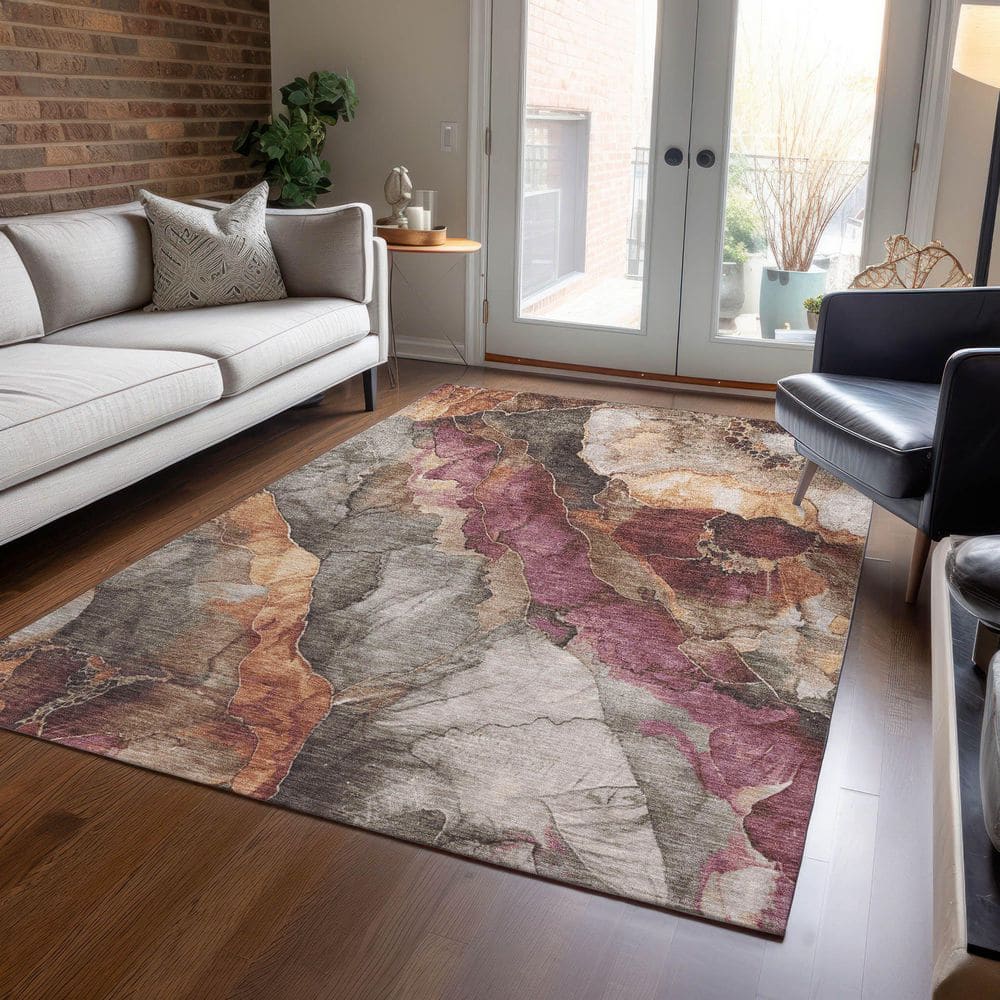 Chantille Machine Washable Indoor/Outdoor Abstract ACN1787 Khaki 5 ft. x 7 ft. 6 in. Area Rug price history on PriceWatchPro