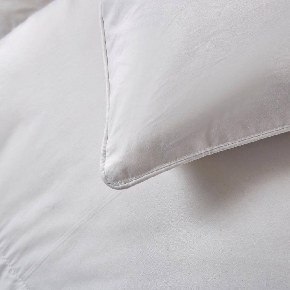 King White Cotton Down Feather Bedspread