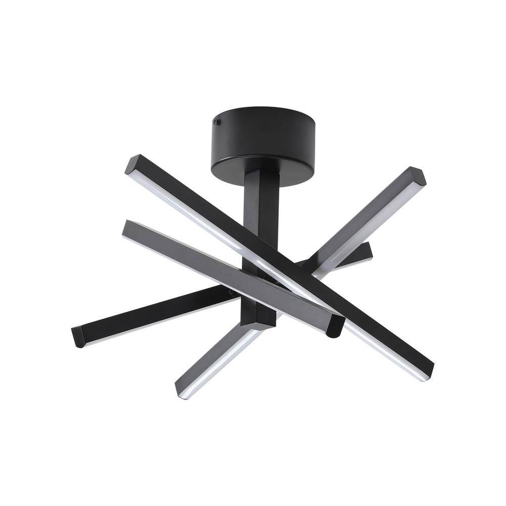 12.01 in. Modern Black Integrated LED Flush Mount Ceiling Lamp for Kitchen and Bedroom price history on PriceWatchPro