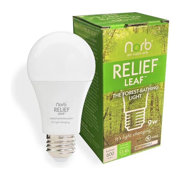 ELECWISH NorbRELIEF 9W Equivalent A19 Cool White (4000K) Forest