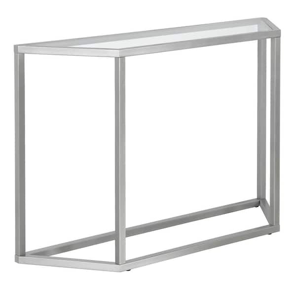 Meyer&Cross Levi 44 in. Silver Specialty Glass Console Table