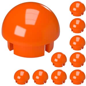 1-1/4 in. Furniture Grade PVC Internal Ball Cap in Orange (10-Pack)