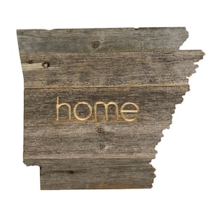 Large Rustic Farmhouse Arkansas Home State Reclaimed Wood Wall Art