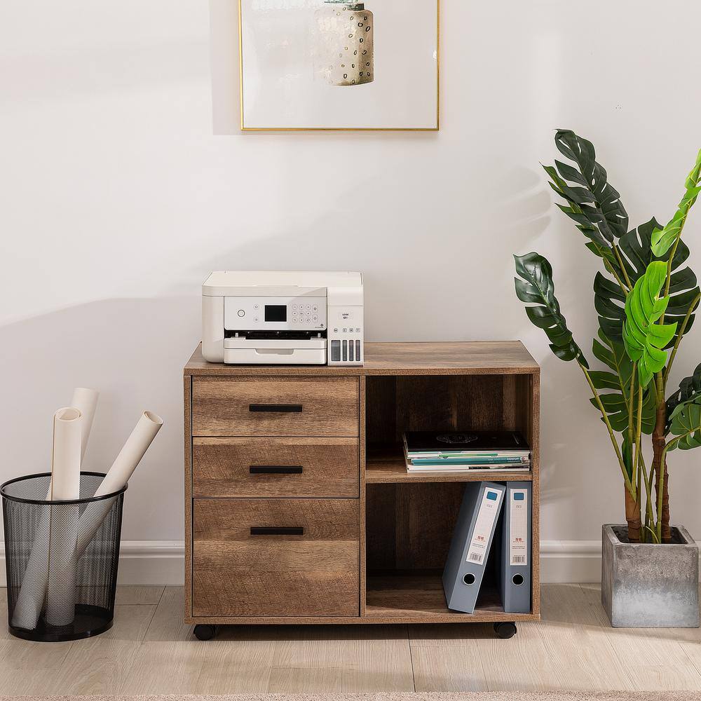 3 Drawer Dresser, Dressers for Bedroom, Kids Dresser with Wheels, Storage Shelves with Drawers, Small Dresser