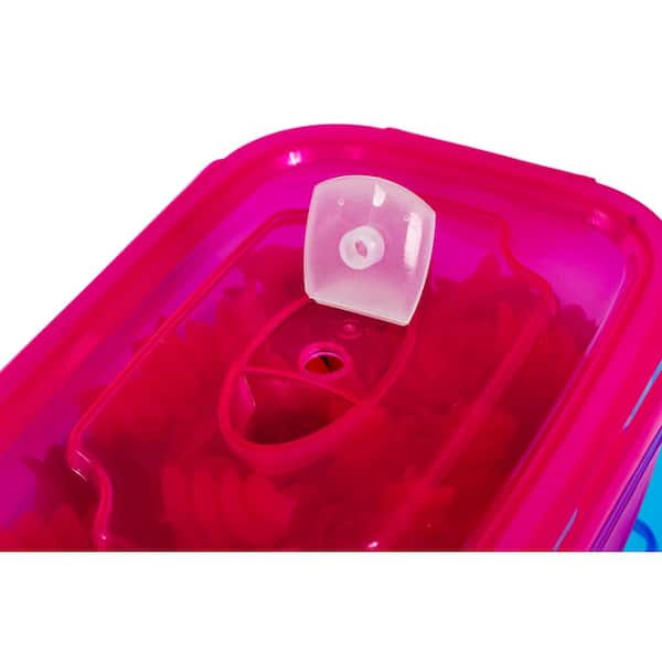 Tupperware Plastic Freezer Mate Set - Set of 2, Pink, White 