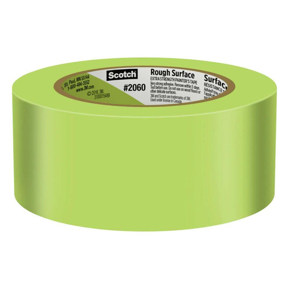 3M Scotch 1.88 in. x 60.1 Yds. Rough Surface Green Painter's Tape (Case