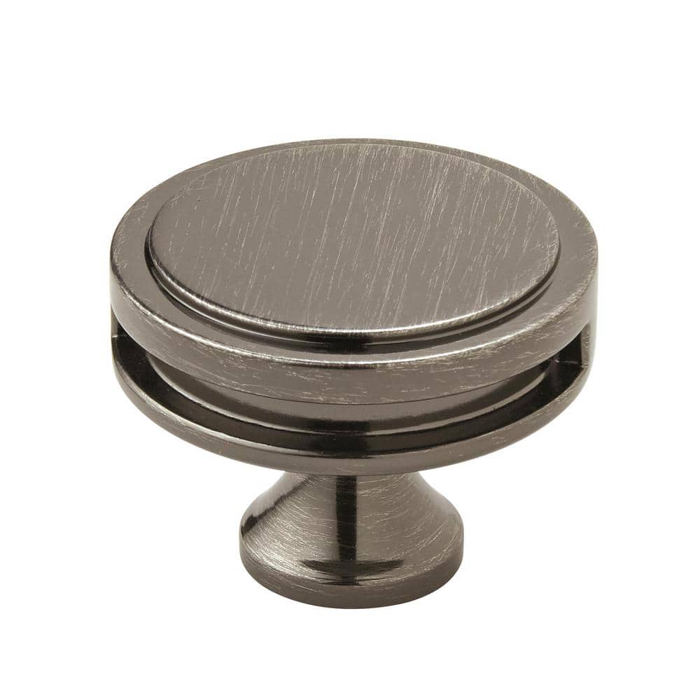 Oberon 1-3/4 in. (44mm) Modern Gunmetal Round Cabinet Knob