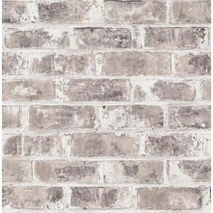Jomax Grey Warehouse Brick Grey Wallpaper Sample