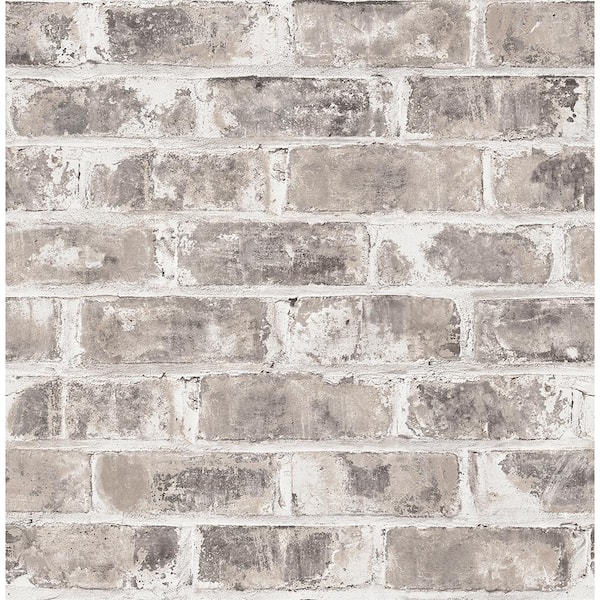 Brewster Jomax Grey Warehouse Brick Grey Wallpaper Sample