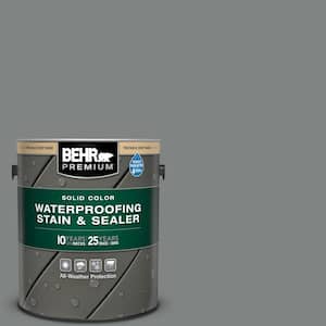1 gal. #6795 Slate Gray Solid Color Waterproofing Exterior Wood Stain and Sealer