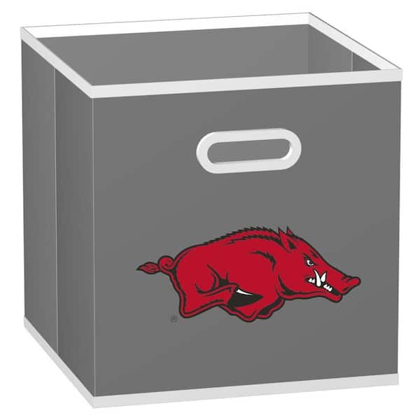 MyOwnersBox College Storeits University of Arkansas 10-1/2 in. x 11 in. Grey Fabric Storage Drawer