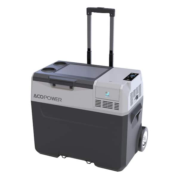 52 qt. Car Freezer Portable Refrigerator, Cooler with APP Control and 6 in. Off-Road Wheels