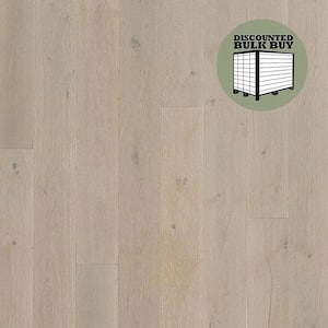 Portside White Oak 9/16 in. T x 8.66 in. W Tongue and Groove W-Brushed Engineered Hardwood Flooring (1250 sqft/pallet)