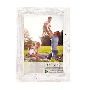 Josephine 11 in. x 17 in. White Wash Picture Frame