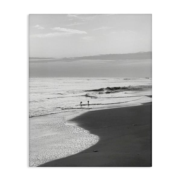 Stupell Industries Evening Beach Stroll by Graffi tee Studios Unframed Coastal Graphic Art Print 30 in. x 24 in.
