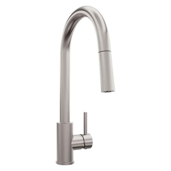 Rubicon Pull Down Single Handle Kitchen Faucet in Brushed Nickel