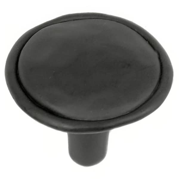 Plastics 1-1/4 in. White Round Cabinet Knob