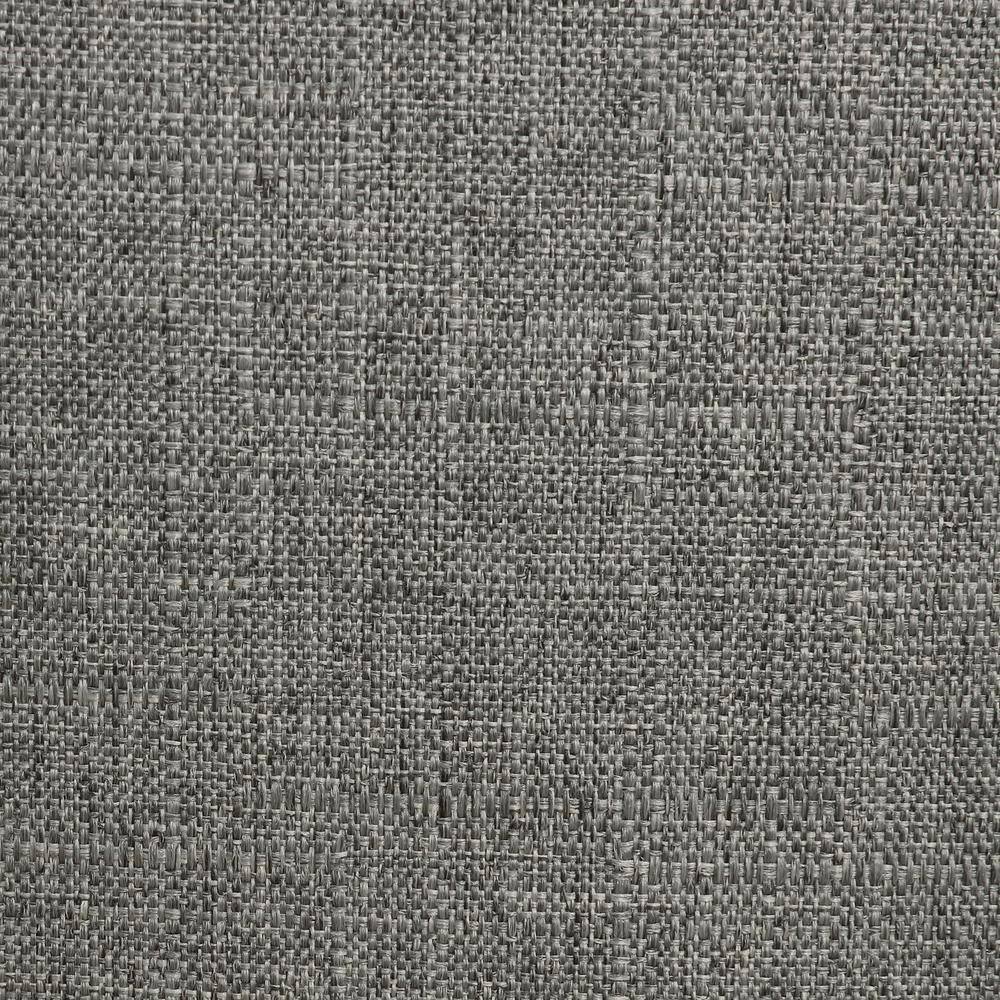 Transitional Gray Linen Upholstered Counter Stools with Nailhead Trim (Set of 2)