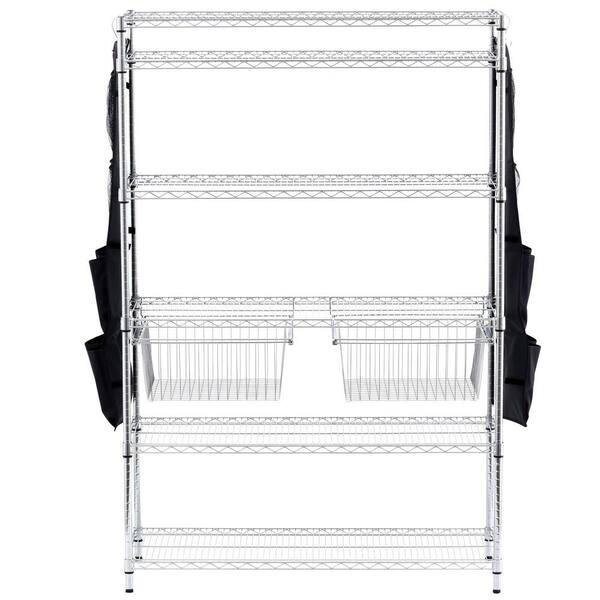 HDX Chrome Pull-Out Basket (Set of 2)