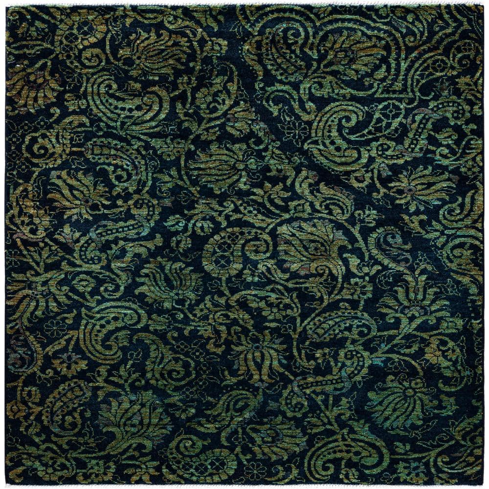 Fine Vibrance Green 4 X 6 Hand Knotted Wool Indoor Area Rug price history on PriceWatchPro