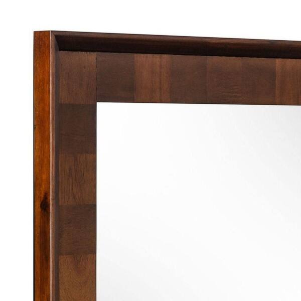 Benjara Cid 32 in. W x 43 in. H Rectangle Molded Classic Wood