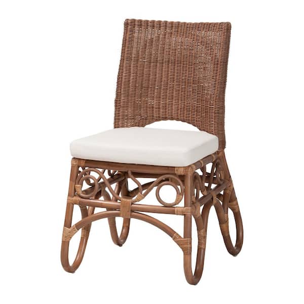 Rivan Brown Rattan Dining Chair