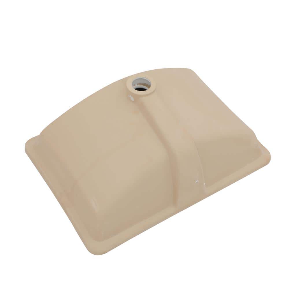 21.5'' x 15'' White Ceramic Rectangular Undermount Bathroom Sink