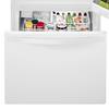 Whirlpool 22 Cu Ft Bottom Freezer Refrigerator In White With Spill Guard Glass Shelves Wrb322dmbw The Home Depot