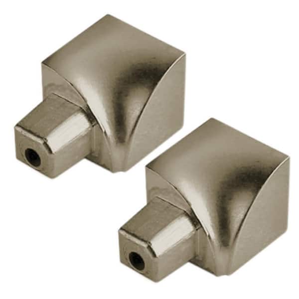 DURONDELL 0 in. D x 0.49 in. W x 0 in. L Round Edge Int Crnr Aluminum Anodized Nickel/Titanium Molding, Transition Trim