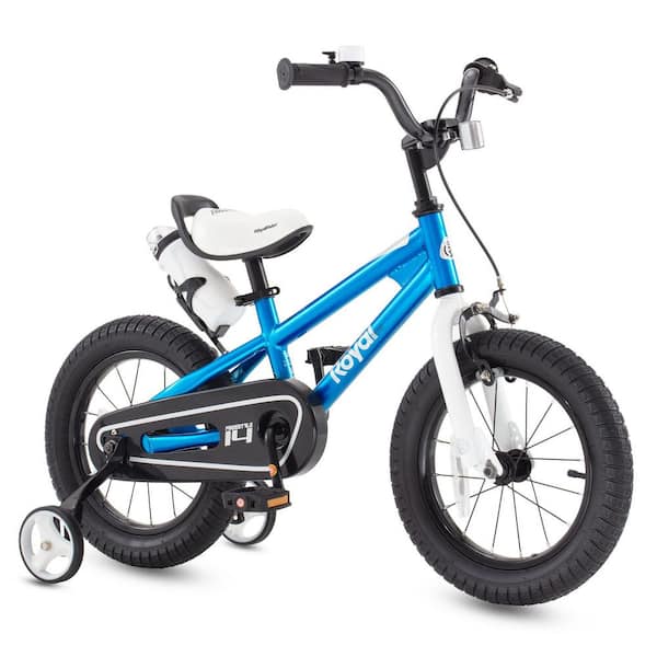Freestyle Outdoor Kid's Bicycle with Training Wheels, 16 Inch, Blue