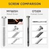 20Sets 5/16 x 1-1/4 Hex Head Lag Bolts Heavy Duty Lag Screws with Washers 3