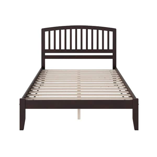 Richmond Espresso Brown Solid Wood Frame Queen Platform Bed
