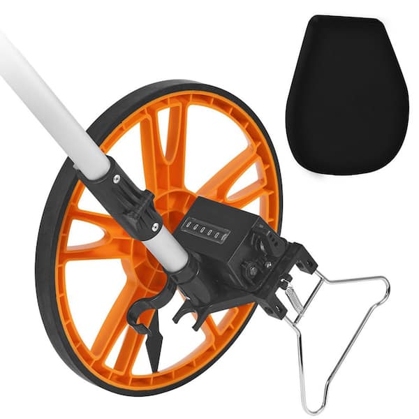 VEVOR Measuring Wheel in Feet, 12.5 in. ABS Measuring Wheel, Wheel Diameter, 39.37-15.75 in. Telescoping Measure Wheel