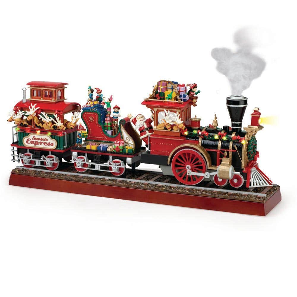 christmas train set home depot