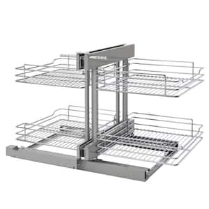 Rev-A-Shelf 447-BCBBSC-5C - 5 Pull-Out Tray Divider, Foil & Wrap Organizer  w/Soft-Close, Hardware Hut