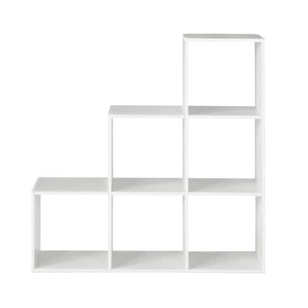 Badger Basket 32 in. H x 37 in. W x 15.75 in. D White MDF 5-Cube Organizer  98856 - The Home Depot