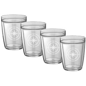 Kasualware Compass Point 14 oz. Doublewall Short Tumbler (Set of 4)