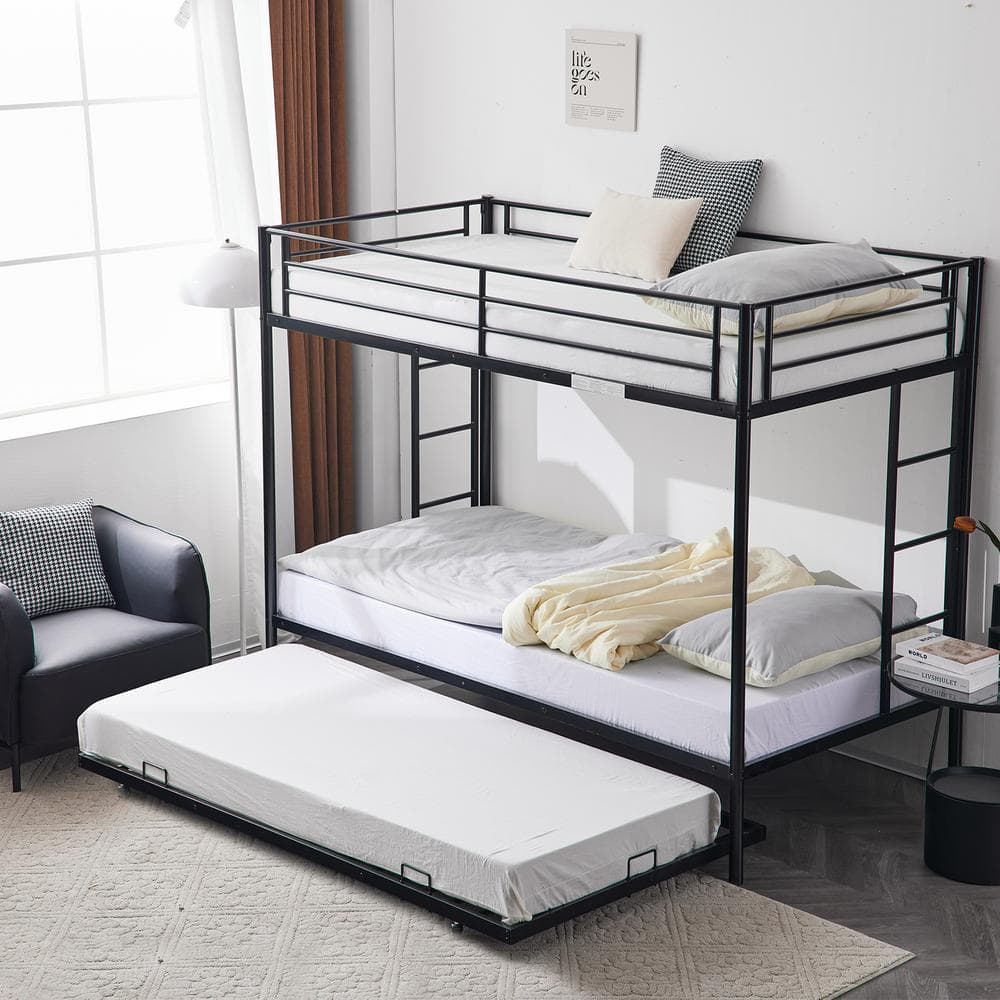 Black Twin Bunk Bed with Trundle price history on PriceWatchPro