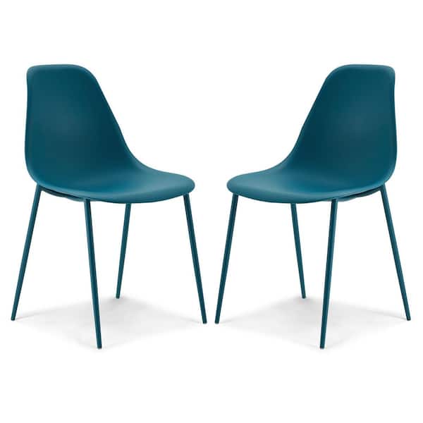 Poly and Bark Ocean Teal Isla Chair (Set of 2)