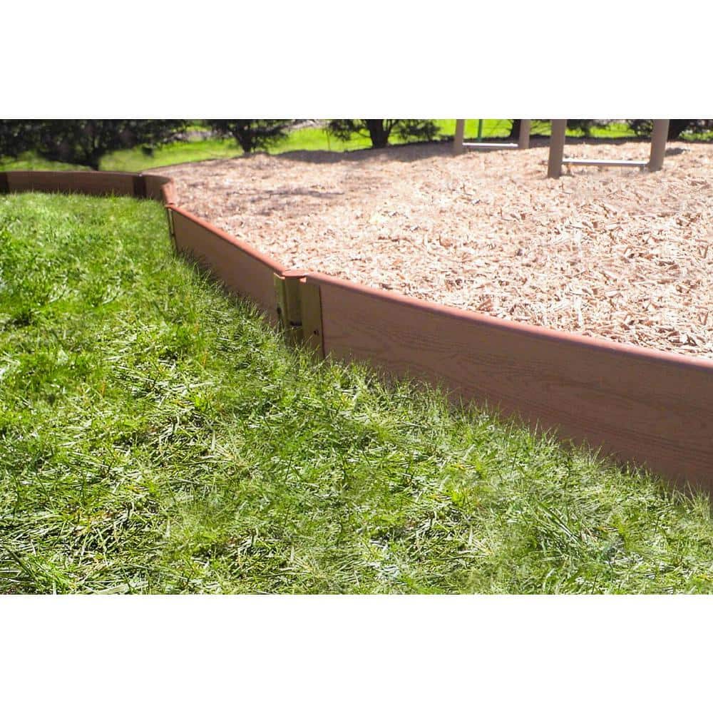 Classic Sienna Composite Wood Playground Border Kit