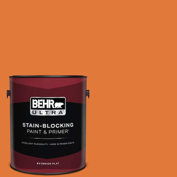 BEHR ULTRA 1 gal. #S-G-260 Citrus Blast Flat Exterior Paint & Primer