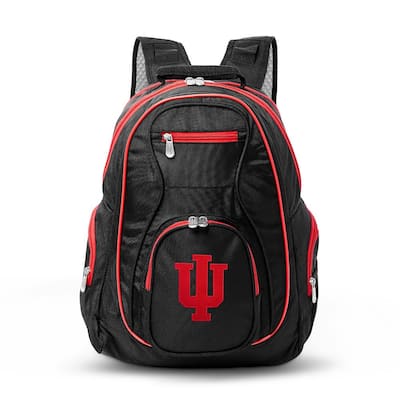 NCAA Indiana Hoosiers 19 in. Black Trim Color Laptop Backpack