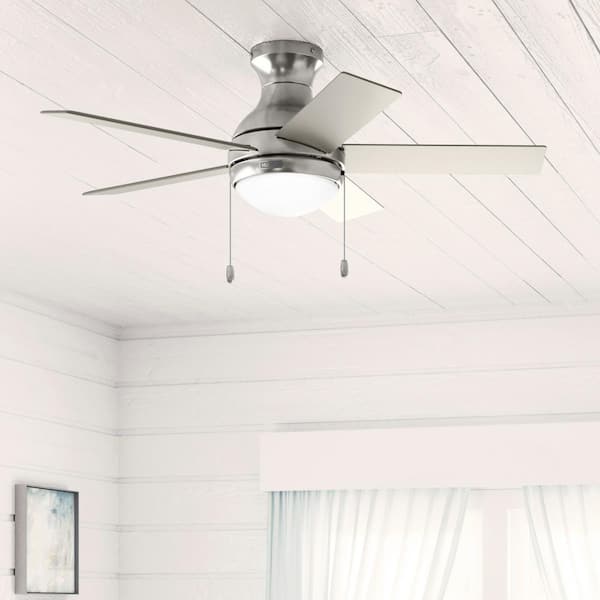 Aren 44 in. Indoor Brushed Nickel Ceiling Fan with Light Kit
