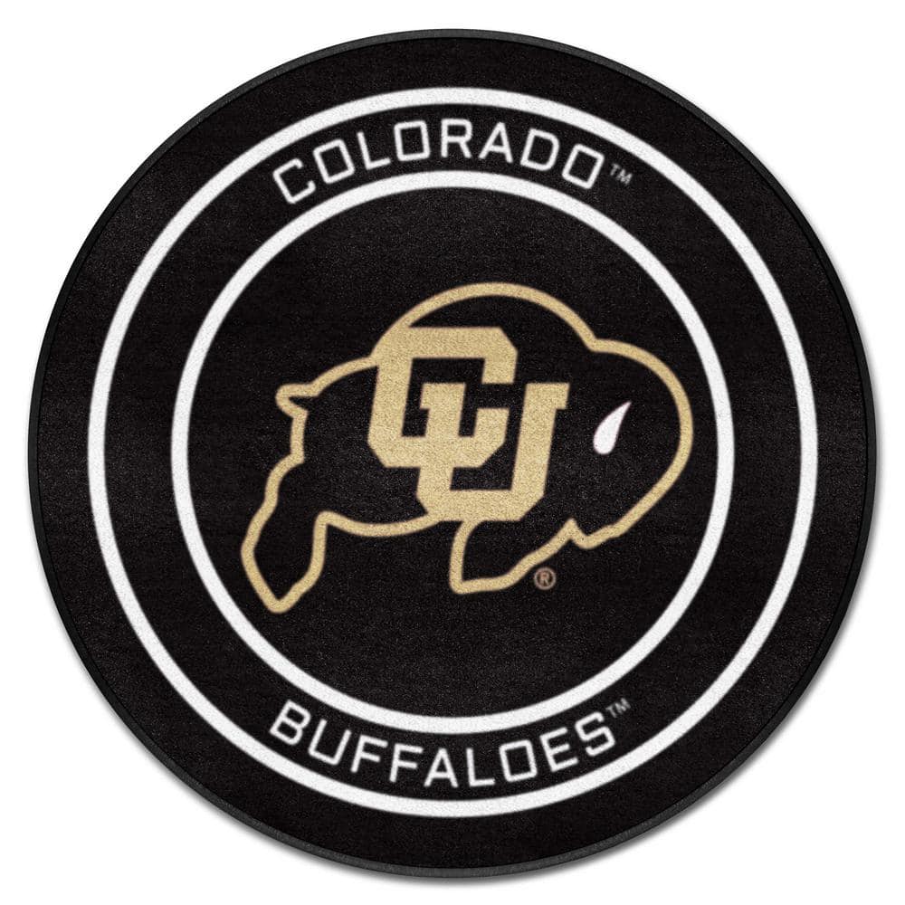 FANMATS NHL Retro Colorado Rockies Black 2 ft. Round Hockey Puck