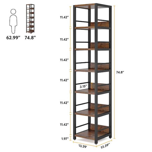 Tall Narrow Bookcase, Tall Maple Bookcase