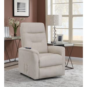 Henrietta Power Lift Recliner with Storage Pocket Beige