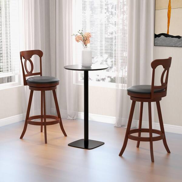 Espresso wood 2025 bar stools