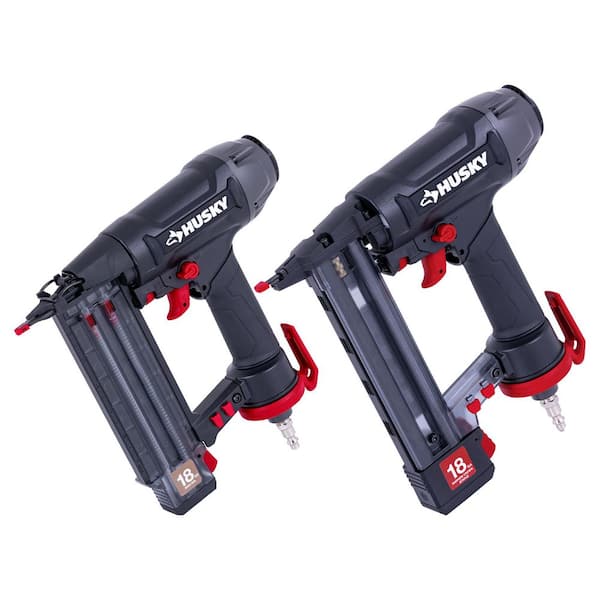 Pneumatic Oil-Free 18-Gauge 2-1/8 in. F50 Brad Nailer and 18-Gauge 1-1/2 in. 9040 Finish Stapler Combo Pack