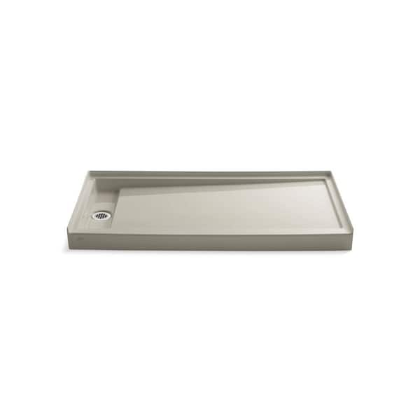 KOHLER Groove 60 in. x 32 in. Single Threshold Shower Base in Sandbar K