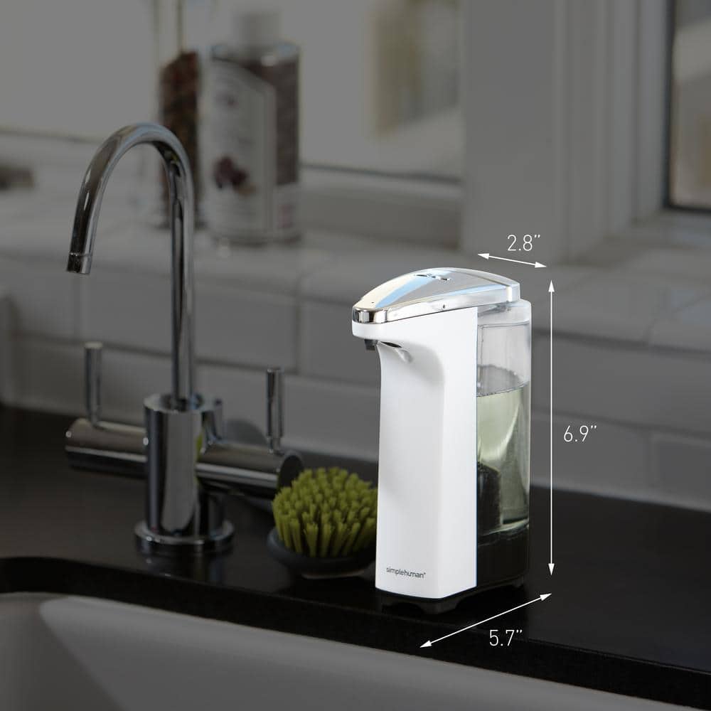 Compact Stainless Steel Touch-Free Sensor Soap Dispenser